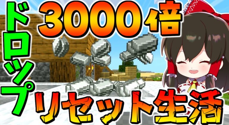 マイクラ ドロップ3000倍の世界でリセットエンドラ討伐生活 二日目でついに希望が見えた ゆっくり実況 マインクラフト Minecraft Youtubeマインクラフト情報局