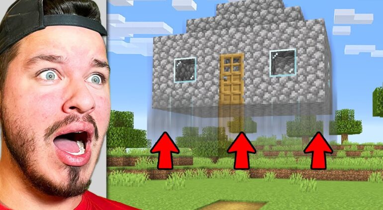 Raising My Friends Minecraft House Everytime He Turns Around – YouTube ...