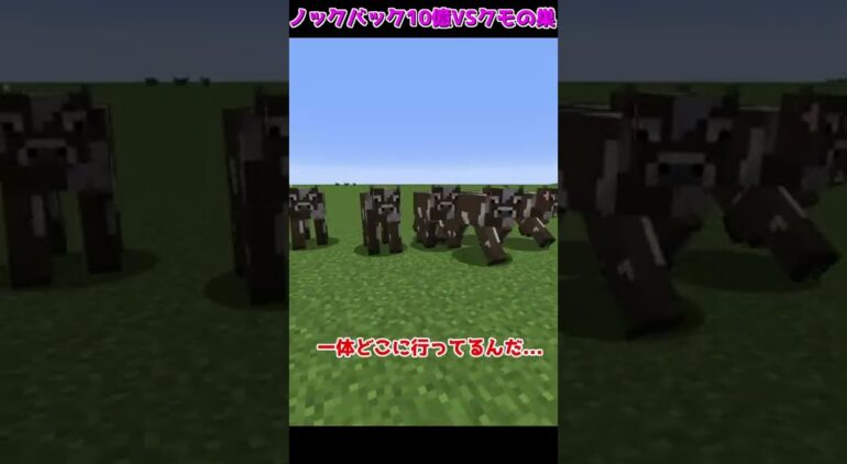 マイクラ検証 レベル10億のノックバックvsクモの巣100個 とんでもない結果になった ゆっくり実況 マインクラフト Shorts Youtubeマインクラフト情報局