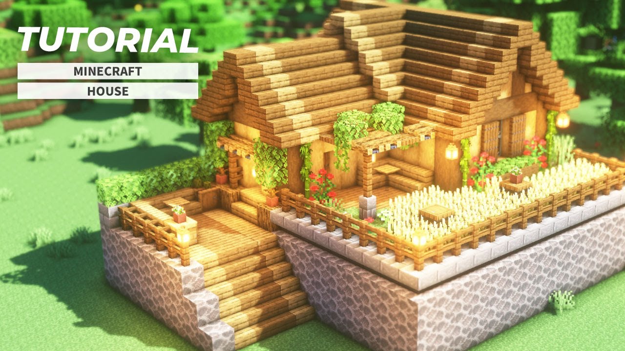 マインクラフト 木で作るサバイバルハウスの作り方 Minecraft How To Build A Survival Wooden House Youtubeマインクラフト情報局