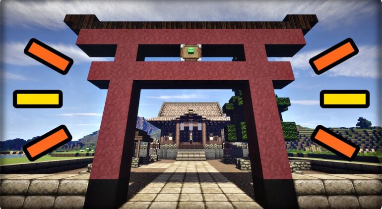 マインクラフト 神社を和風建築してみる 神社の作り方 Youtubeマインクラフト情報局