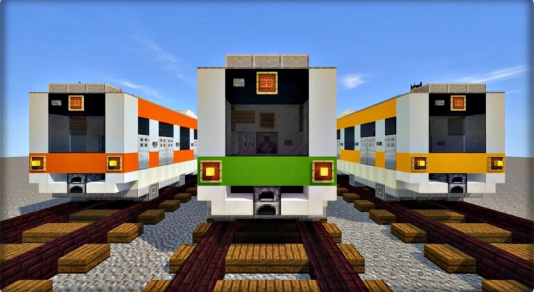 マインクラフト 電車を建築してみる 電車の作り方 Youtubeマインクラフト情報局